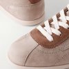 Suede-Trimmed Leather Sneakers - CU Suede-Trimmed Leather Sneakers - CU