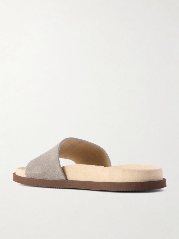 Suede Slides - BK Suede Slides - BK