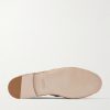 Suede-Trimmed Raffia Espadrilles - E1