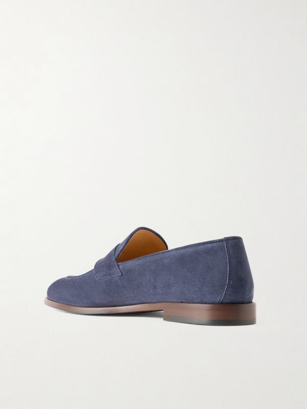 Flex Suede Penny Loafers - BK Flex Suede Penny Loafers - BK