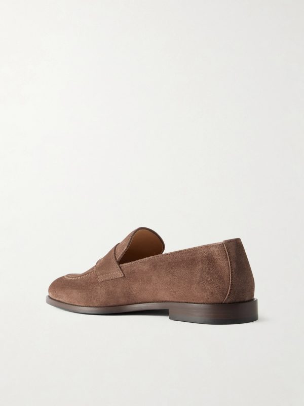 Flex Suede Penny Loafers - BK Flex Suede Penny Loafers - BK