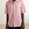 Checked Silk-Blend Shirt - FR Checked Silk-Blend Shirt - FR