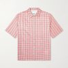 Checked Silk-Blend Shirt Checked Silk-Blend Shirt
