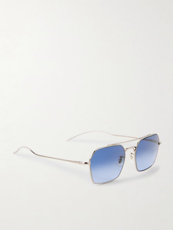 TK-15 D-Frame Gold-Tone Sunglasses - FR TK-15 D-Frame Gold-Tone Sunglasses - FR