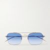 TK-15 D-Frame Gold-Tone Sunglasses TK-15 D-Frame Gold-Tone Sunglasses