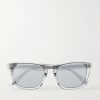 + Roger Federer R-3 Square-Frame Acetate Sunglasses + Roger Federer R-3 Square-Frame Acetate Sunglasses