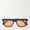 Oliver Sun Square-Frame Acetate Sunglasses