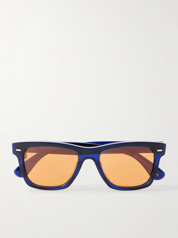Oliver Sun Square-Frame Acetate Sunglasses