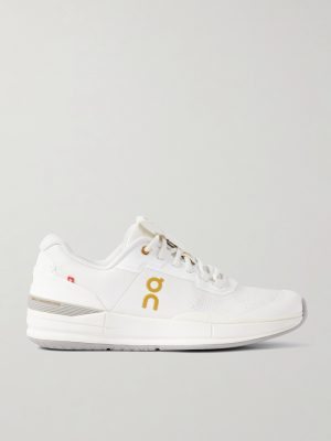 + Roger Federer THE ROGER Pro Rubber-Trimmed Mesh Tennis Sneakers + Roger Federer THE ROGER Pro Rubber-Trimmed Mesh Tennis Sneakers
