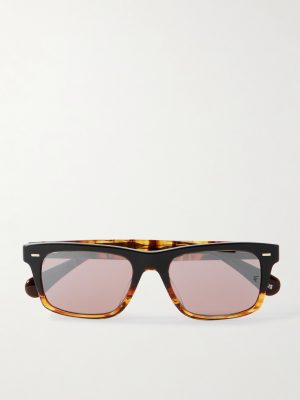 + Roger Federer R-16 Square-Frame Degradé Acetate Sunglasses + Roger Federer R-16 Square-Frame Degradé Acetate Sunglasses
