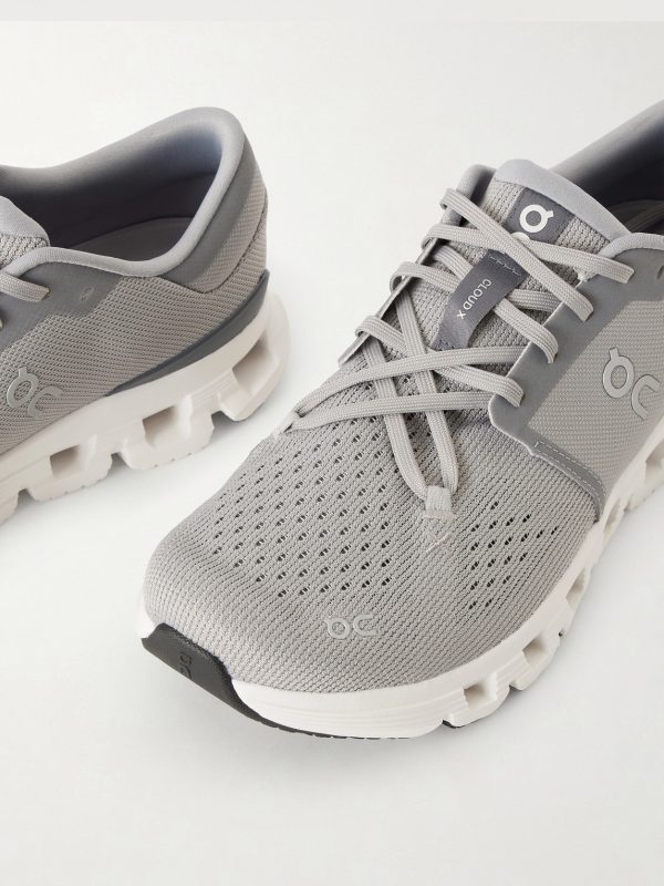 Cloud X 4 Rubber-Trimmed Mesh Running Sneakers - CU