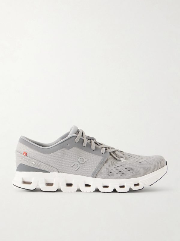 Cloud X 4 Rubber-Trimmed Mesh Running Sneakers