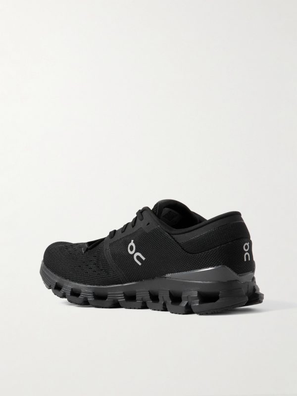 Cloud X 4 Rubber-Trimmed Mesh Sneakers - BK Cloud X 4 Rubber-Trimmed Mesh Sneakers - BK