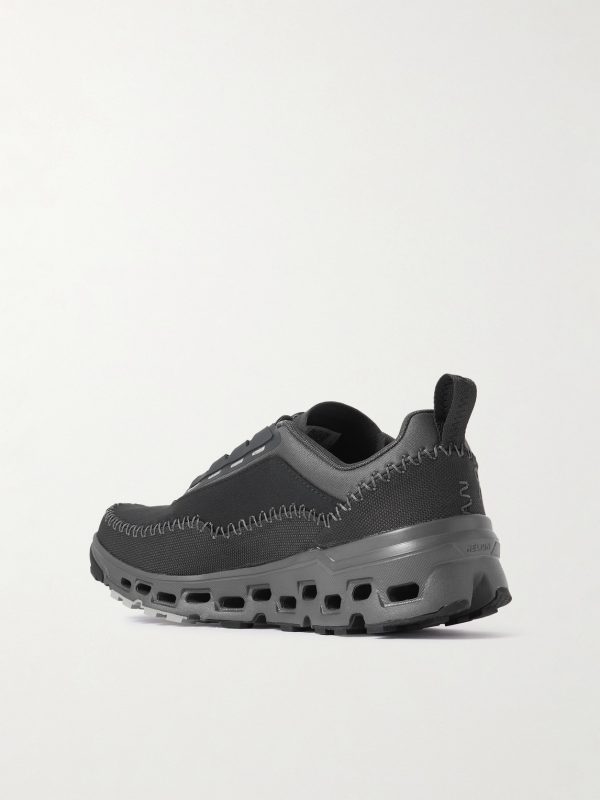 Cloudaway 2 Rubber-Trimmed Coated Recycled-Shell and Mesh Sneakers - BK Cloudaway 2 Rubber-Trimmed Coated Recycled-Shell and Mesh Sneakers - BK