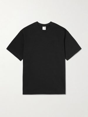 Club Collective-T Logo-Embroidered Cotton-Jersey T-Shirt Club Collective-T Logo-Embroidered Cotton-Jersey T-Shirt