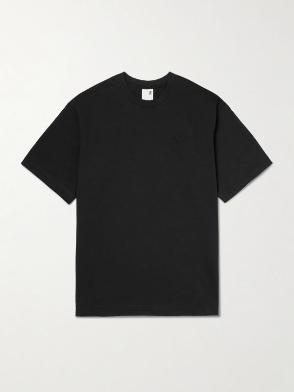 Club Collective-T Logo-Embroidered Cotton-Jersey T-Shirt