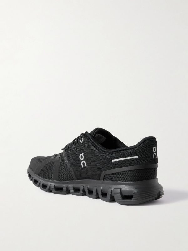 Cloud 6 Rubber-Trimmed Mesh Slip-On Sneakers - BK Cloud 6 Rubber-Trimmed Mesh Slip-On Sneakers - BK