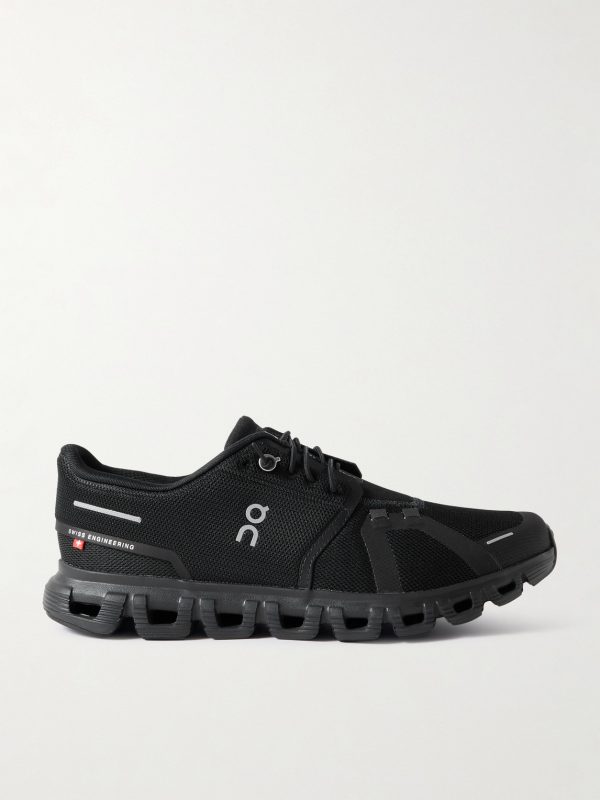 Cloud 6 Rubber-Trimmed Mesh Slip-On Sneakers Cloud 6 Rubber-Trimmed Mesh Slip-On Sneakers