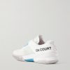 + Roger Federer THE ROGER Pro Fire Rubber-Trimmed Mesh Tennis Sneakers - BK