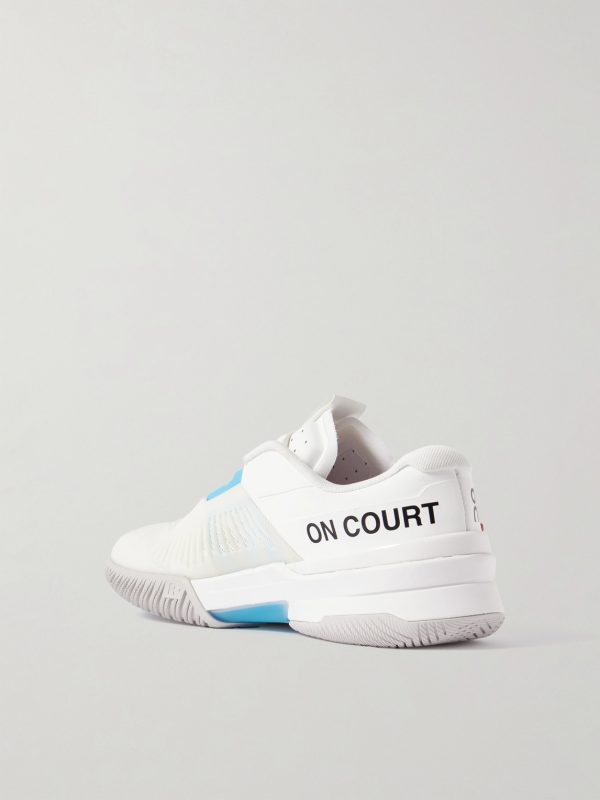 + Roger Federer THE ROGER Pro Fire Rubber-Trimmed Mesh Tennis Sneakers - BK