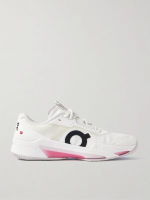 + Roger Federer THE ROGER Pro Fire Rubber-Trimmed Mesh Tennis Sneakers + Roger Federer THE ROGER Pro Fire Rubber-Trimmed Mesh Tennis Sneakers