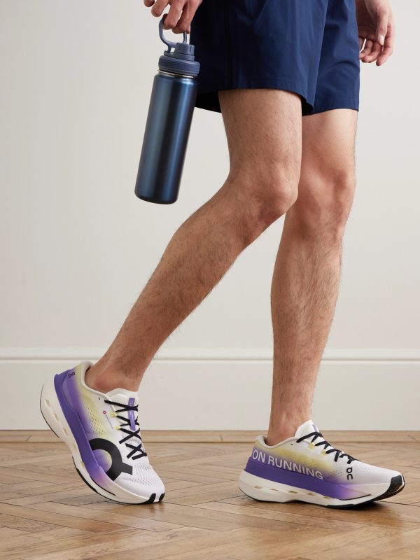 Cloudboom Max Rubber-Trimmed Recycled-Mesh Sneakers - OU