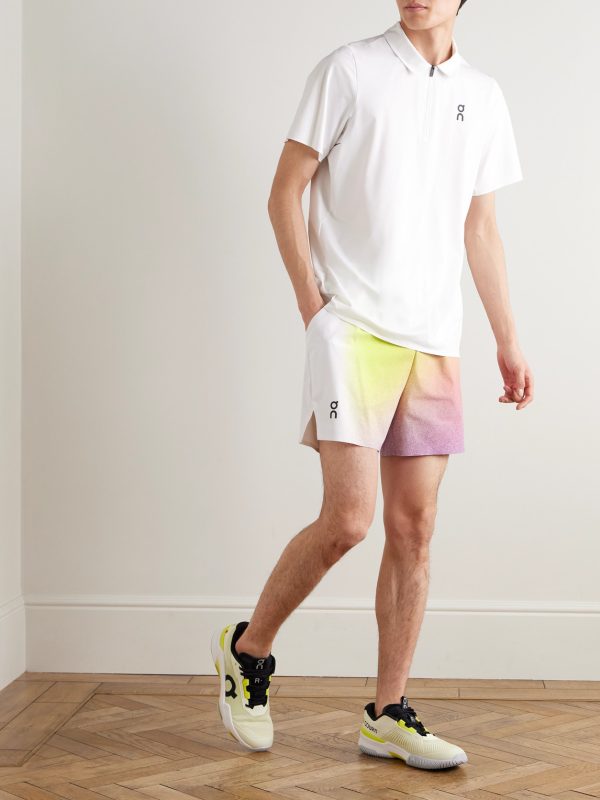 Court Logo-Print Tech-Jersey Tennis Shirt - OU