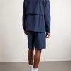 Courtside Textured-Shell Half-Zip Jacket - BK