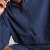 Courtside Textured-Shell Half-Zip Jacket - CU
