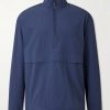 Courtside Textured-Shell Half-Zip Jacket