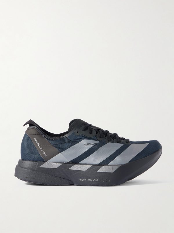 Adizero Adios Pro 4 Rubber-Trimmed Ripstop Running Sneakers