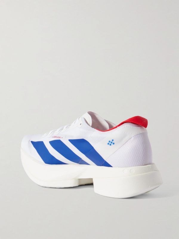 Adizero Adios Pro 4 Rubber-Trimmed Ripstop Running Sneakers - BK Adizero Adios Pro 4 Rubber-Trimmed Ripstop Running Sneakers - BK