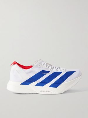 Adizero Adios Pro 4 Rubber-Trimmed Ripstop Running Sneakers