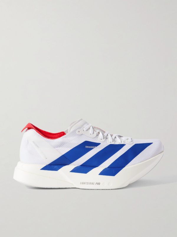Adizero Adios Pro 4 Rubber-Trimmed Ripstop Running Sneakers Adizero Adios Pro 4 Rubber-Trimmed Ripstop Running Sneakers
