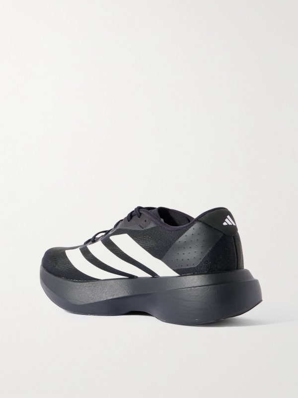 Adizero Evo SL Striped Mesh Running Sneakers - BK Adizero Evo SL Striped Mesh Running Sneakers - BK