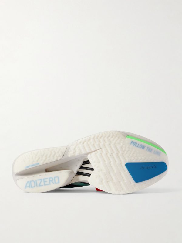Adizero Adios Pro 4 Rubber-Trimmed Ripstop Running Sneakers - E1 Adizero Adios Pro 4 Rubber-Trimmed Ripstop Running Sneakers - E1