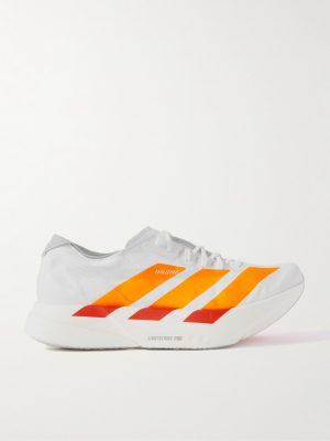 Adizero Adios Pro 4 Rubber-Trimmed Ripstop Running Sneakers