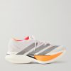 Adizero Prime X3 Striped Rubber-Trimmed STRUNG Running Sneakers