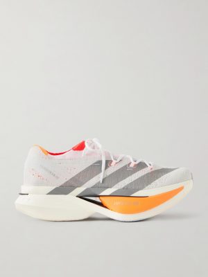 Adizero Prime X3 Striped Rubber-Trimmed STRUNG Running Sneakers Adizero Prime X3 Striped Rubber-Trimmed STRUNG Running Sneakers