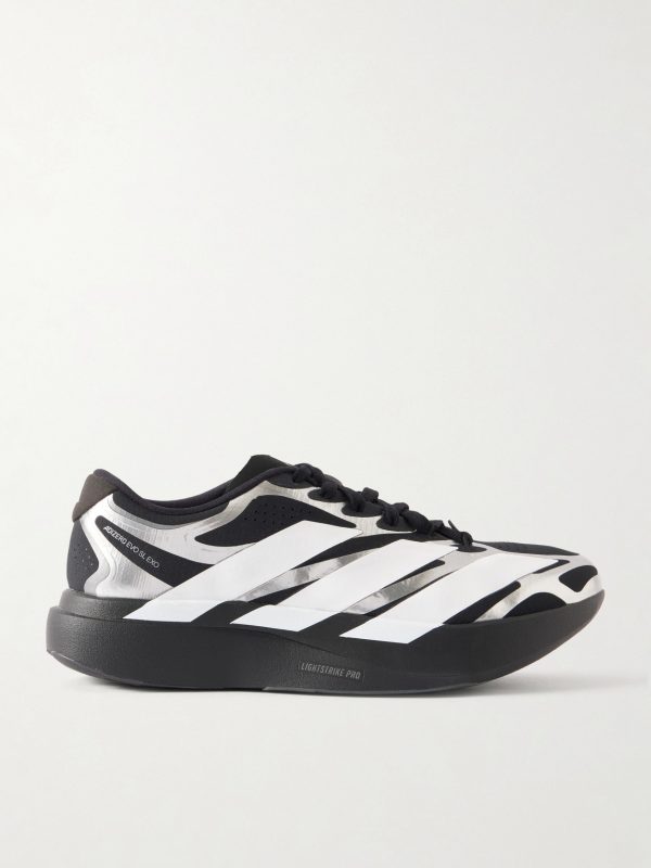 Adizero Evo SL Exo Striped Metallic Sneakers Adizero Evo SL Exo Striped Metallic Sneakers