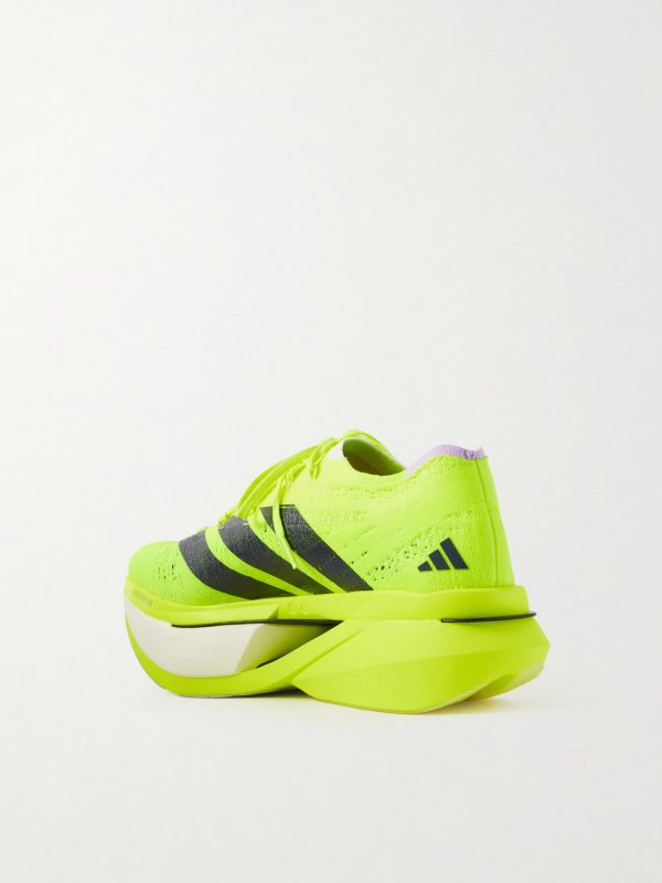 Adizero Prime X3 Striped Rubber-Trimmed STRUNG Running Sneakers - BK Adizero Prime X3 Striped Rubber-Trimmed STRUNG Running Sneakers - BK