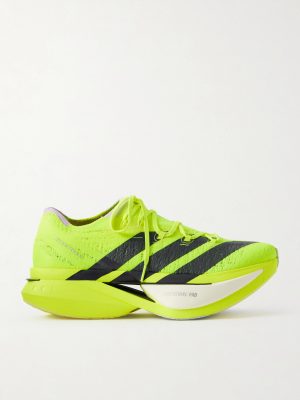 Adizero Prime X3 Striped Rubber-Trimmed STRUNG Running Sneakers Adizero Prime X3 Striped Rubber-Trimmed STRUNG Running Sneakers