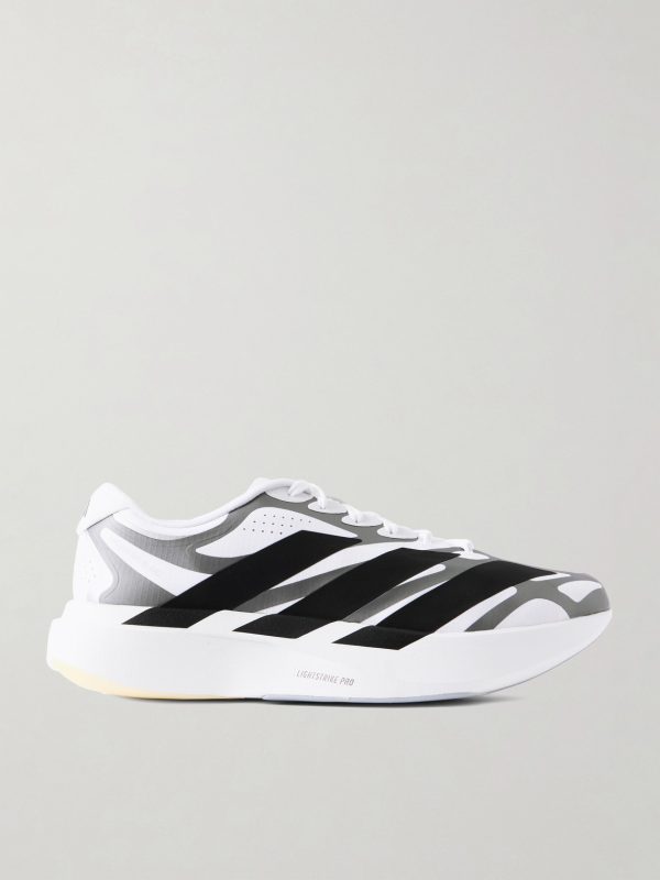 Adizero Evo SL Exo Striped Mesh Running Sneakers Adizero Evo SL Exo Striped Mesh Running Sneakers