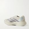 Adizero Evo SL M Striped Mesh Running Sneakers - BK Adizero Evo SL M Striped Mesh Running Sneakers - BK