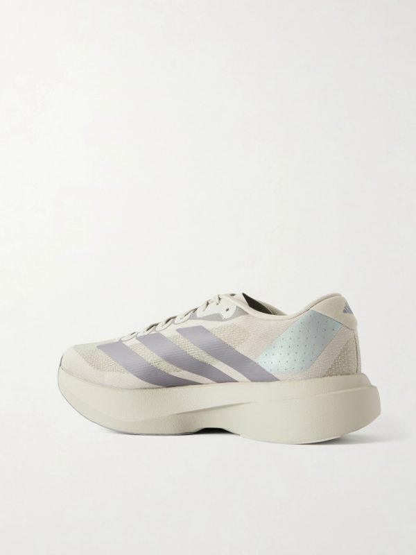 Adizero Evo SL M Striped Mesh Running Sneakers - BK Adizero Evo SL M Striped Mesh Running Sneakers - BK