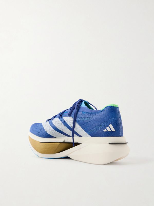 Adizero Prime X3 Striped Rubber-Trimmed STRUNG Running Sneakers - BK Adizero Prime X3 Striped Rubber-Trimmed STRUNG Running Sneakers - BK