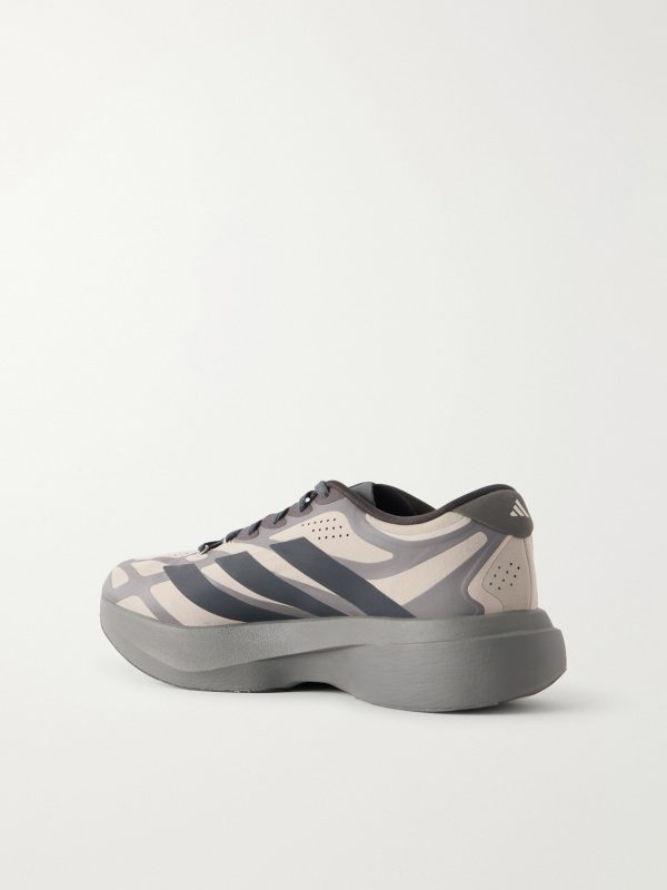 Adizero Evo SL Exo Striped Mesh Running Sneakers - BK Adizero Evo SL Exo Striped Mesh Running Sneakers - BK