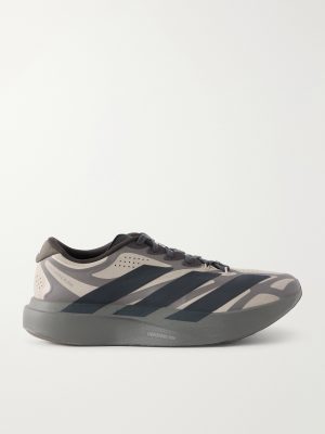 Adizero Evo SL Exo Striped Mesh Running Sneakers