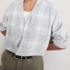 Leto Camp-Collar Checked Twill Shirt - CU