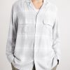 Leto Camp-Collar Checked Twill Shirt - FR